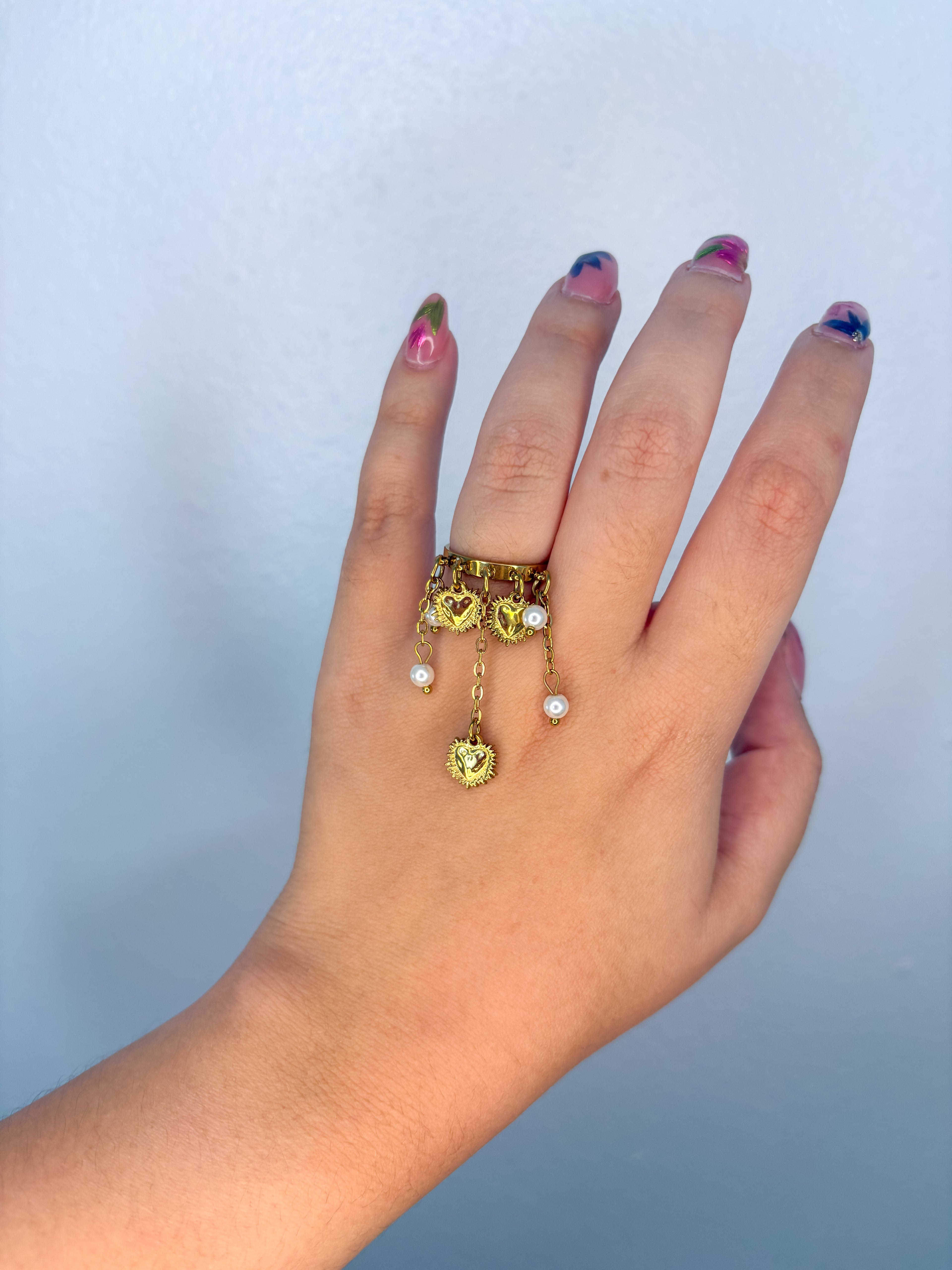 Hearts & Pearls Ring