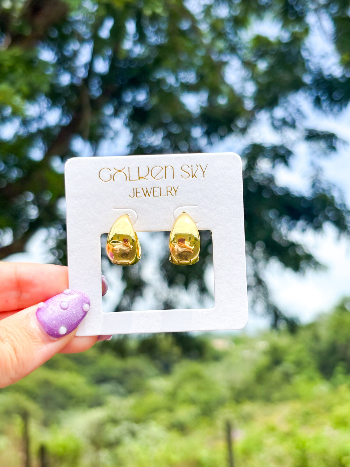 Golden Drops Earrings