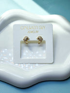 Golden Dolphin Earrings