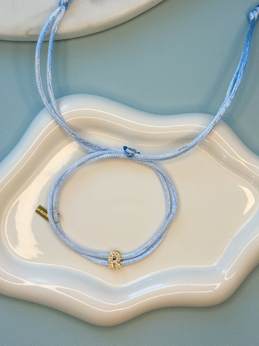 Satin Initial Bracelet