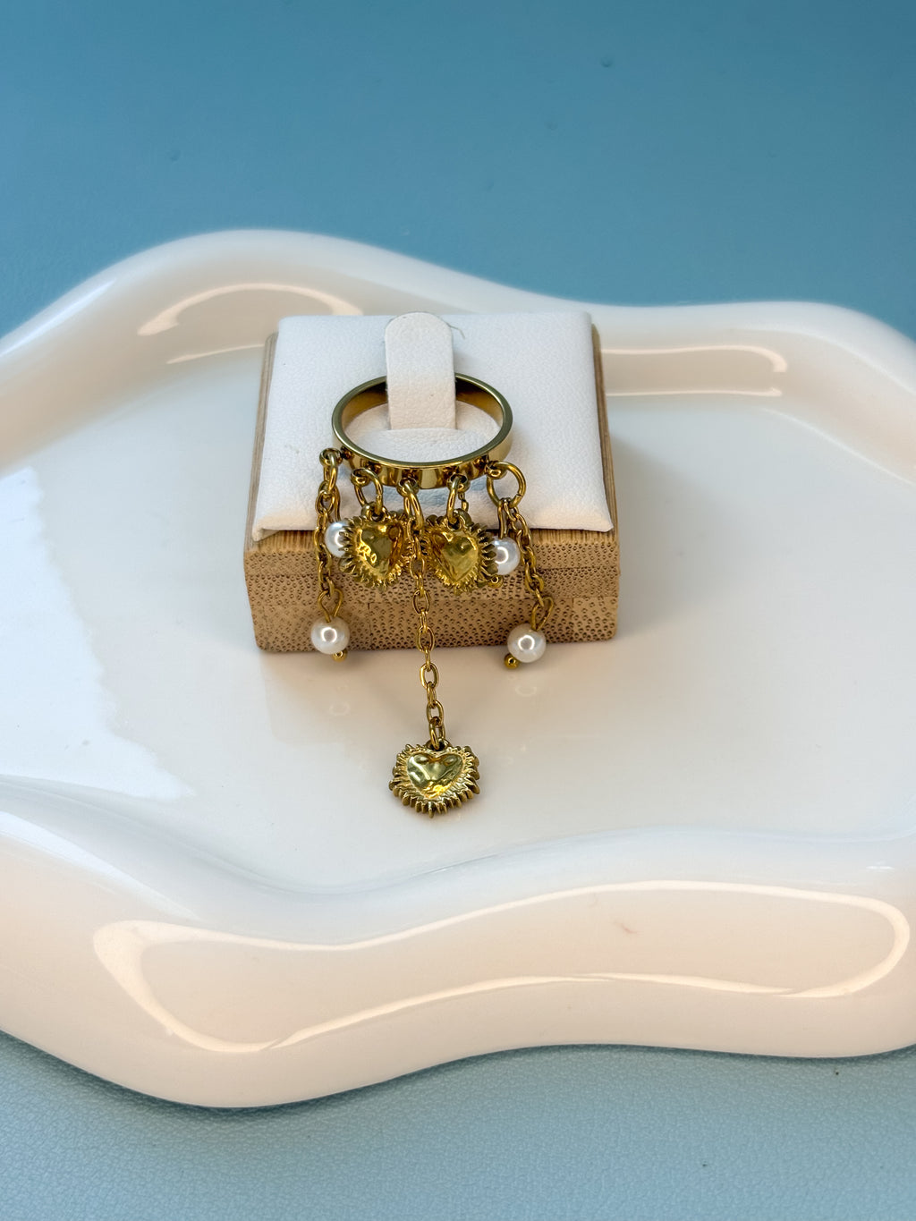Hearts & Pearls Ring