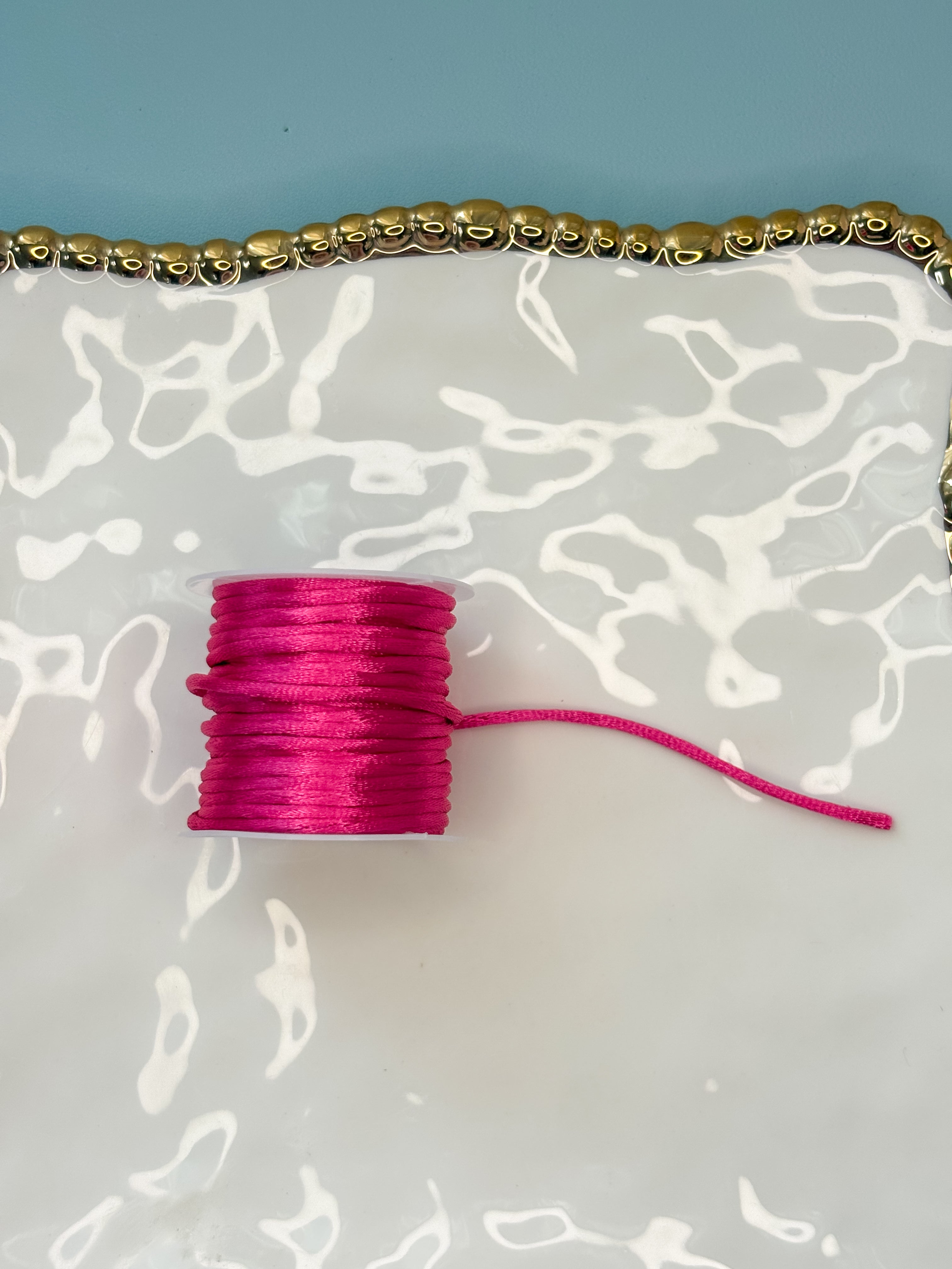 Satin Initial Bracelet